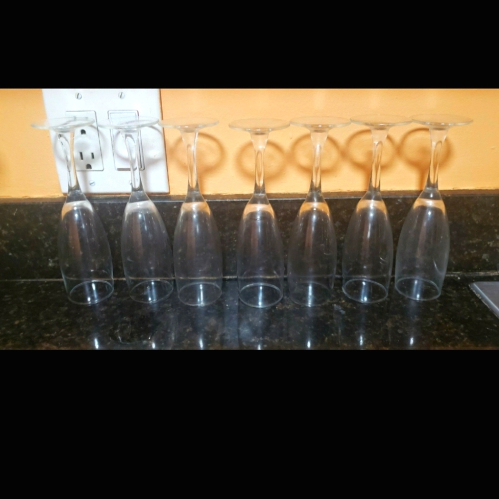 Glas set vintage 6 pcs champagne